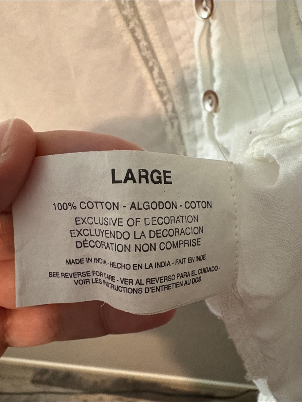 Sanctuary Ivory Button-Front Peasant Blouse - Picture 5 of 5